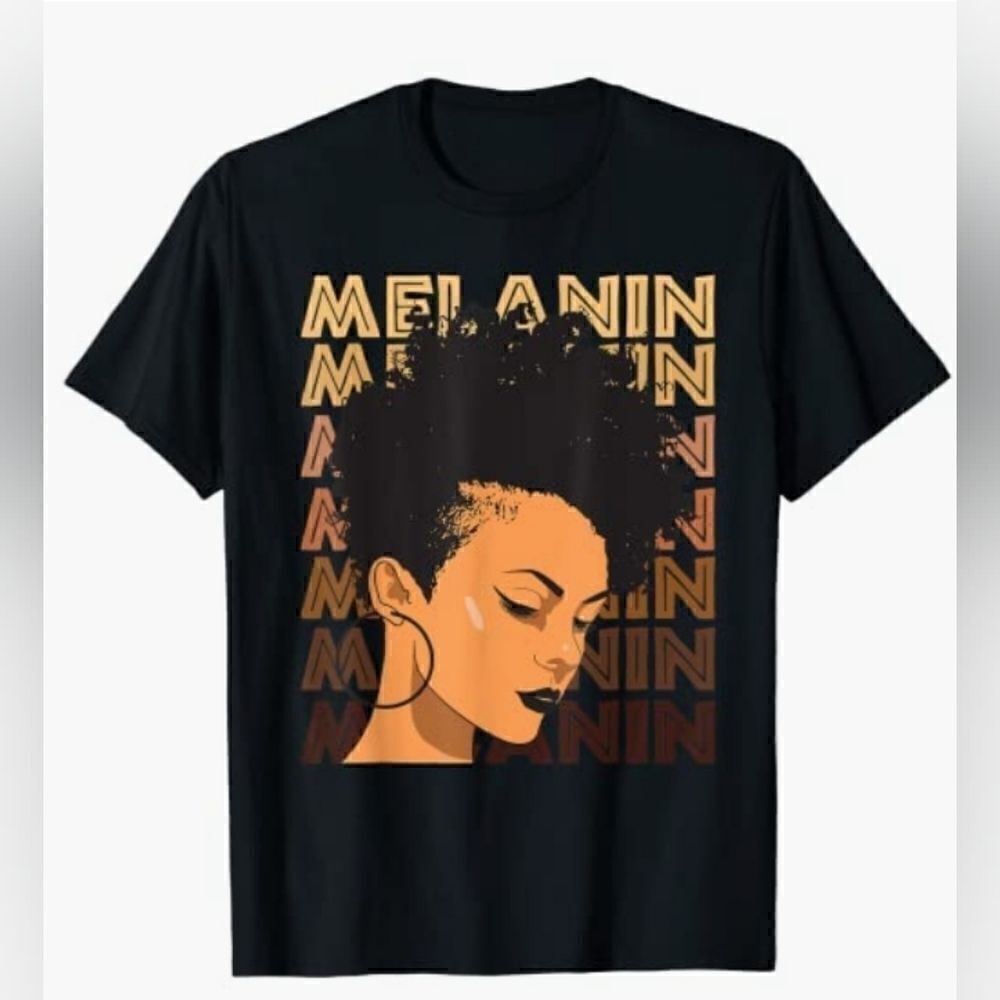 Black Strong Girl Afro Love Melanin African American Women T-Shirt